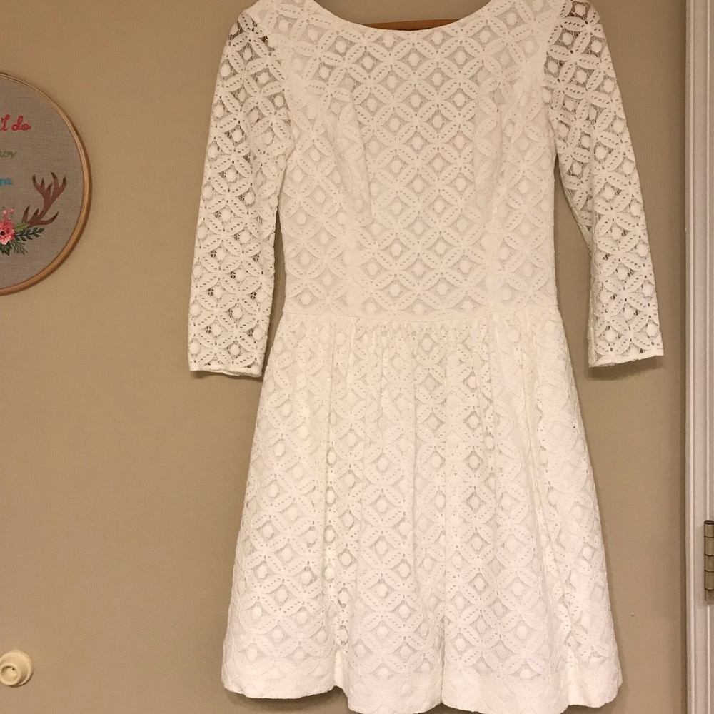 Lilly Pulitzer Lori white lace dress. Sz 00